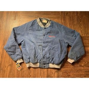 vintage Burnham Custom Design Bomber Style Jacket 1991 Swingster NOS quilted